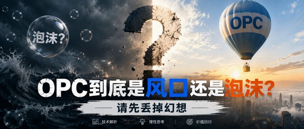 OPC到底是风口还是泡沫？请先丢掉幻想